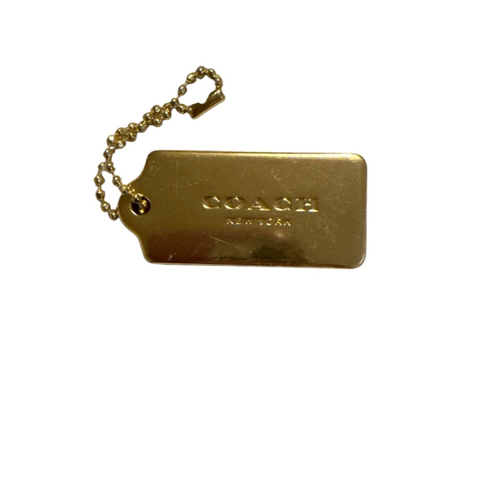 Coach Gold Keychain Tag